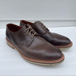 Allen Edmonds Nomad brown leather lace up derby shoes 11.5 D